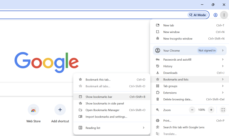 Toggle the bookmarks bar in every desktop browser - Human Extended